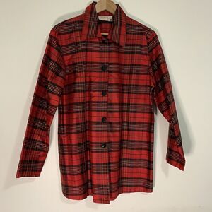 Earth Song BUTTON UP LONG SLEEVE SILK SHIRT SIZE 10